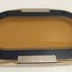 Oval 24k Gold Plated and Bronzed Pink Mirrored Tray by Umberto Mascagni