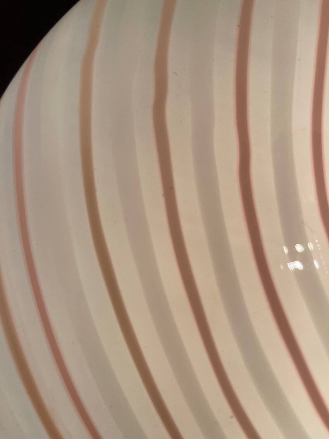 Pink Swirl Murano glass Flushmount by Venini