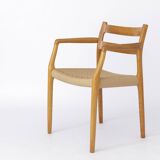 Fauteuil Niels Moller, modèle 67, Chêne, Vintage 1970
