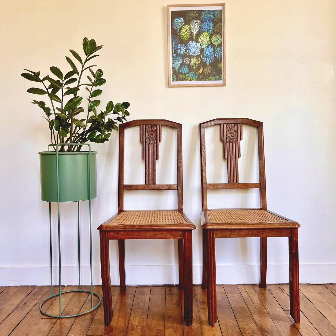 Pair of art-deco chairs