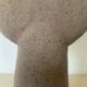 Vintage vase made of raw clay