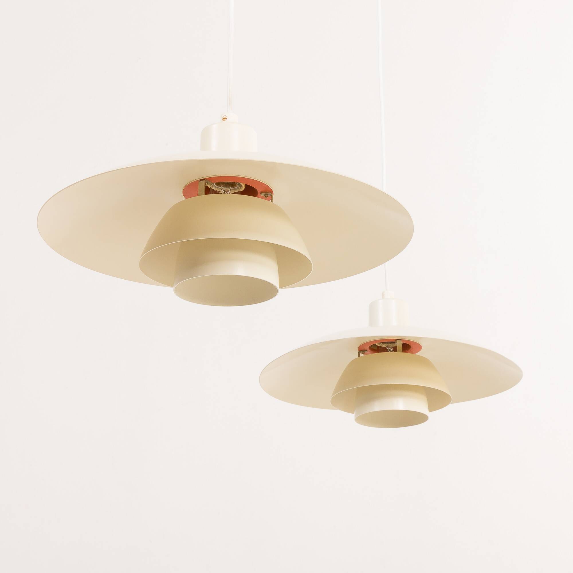 PH 4/3 vintage pendant lamp Poul Henningsen, set of 2, Louis Poulsen, Denmark, 1970s