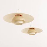 PH 4/3 vintage pendant lamp Poul Henningsen, set of 2, Louis Poulsen, Denmark, 1970s
