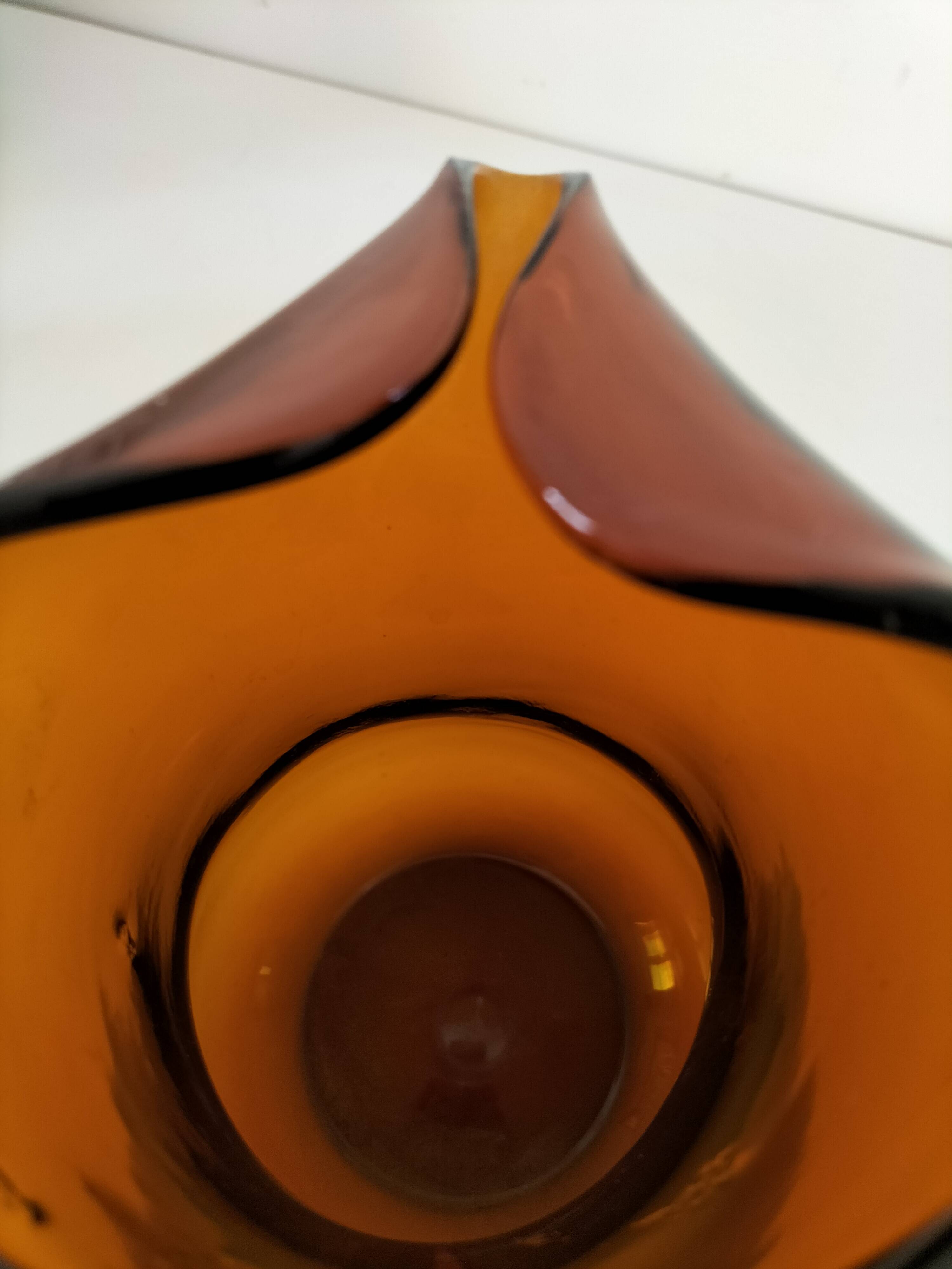 Vintage smoked glass pitcher