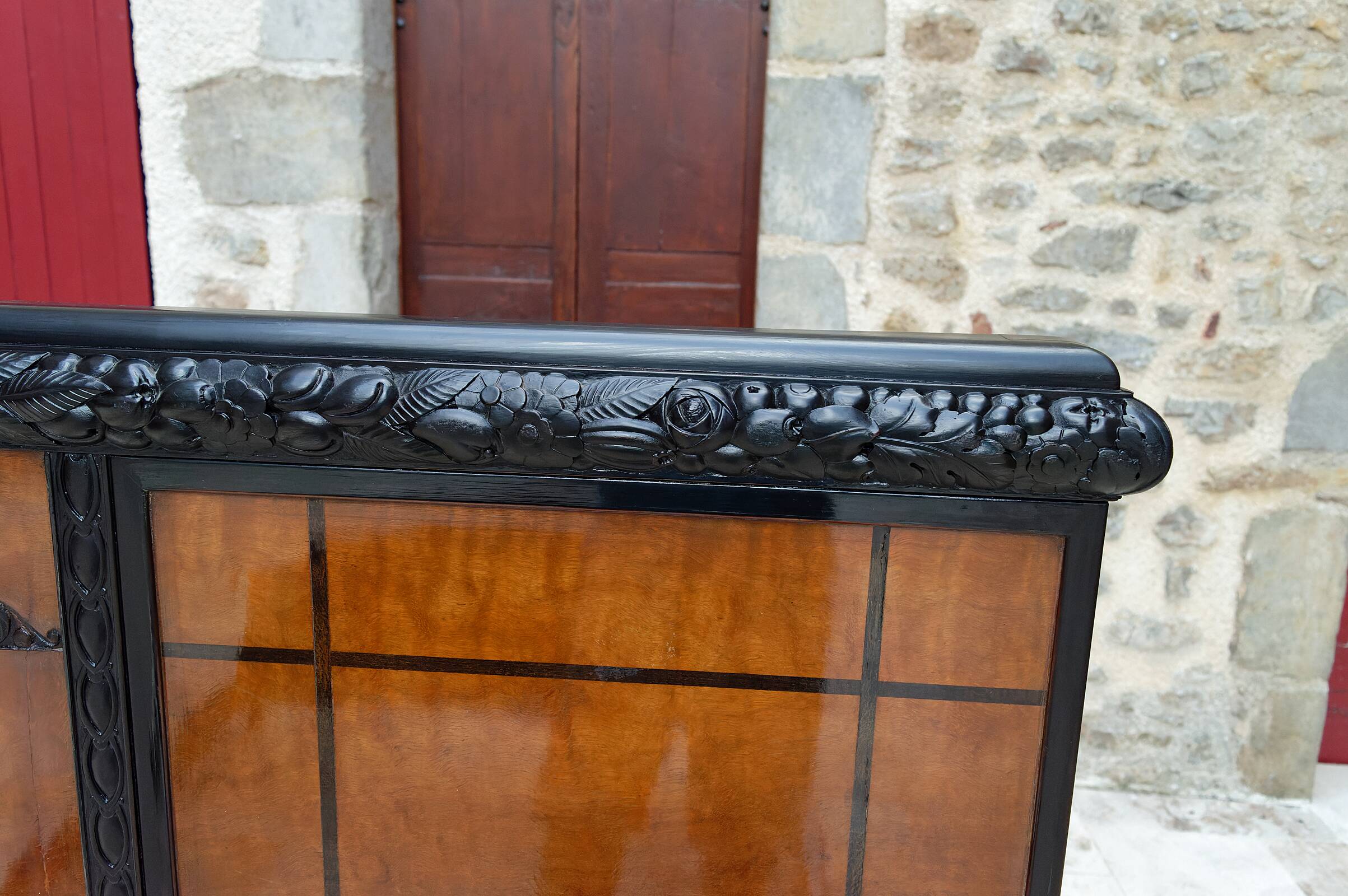Lit double Art Déco, France, Circa 1920