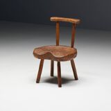 Folk Art Wabi Sabi Chair, France, 19th Century
