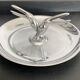 Empty vintage pelican pocket in silver metal USA