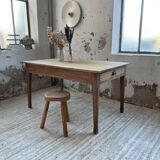 Table de ferme chêne 140 cm