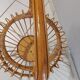 Vintage rattan plant holder 1960s