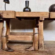 Old small carpenter's workbench from the 1920s.
