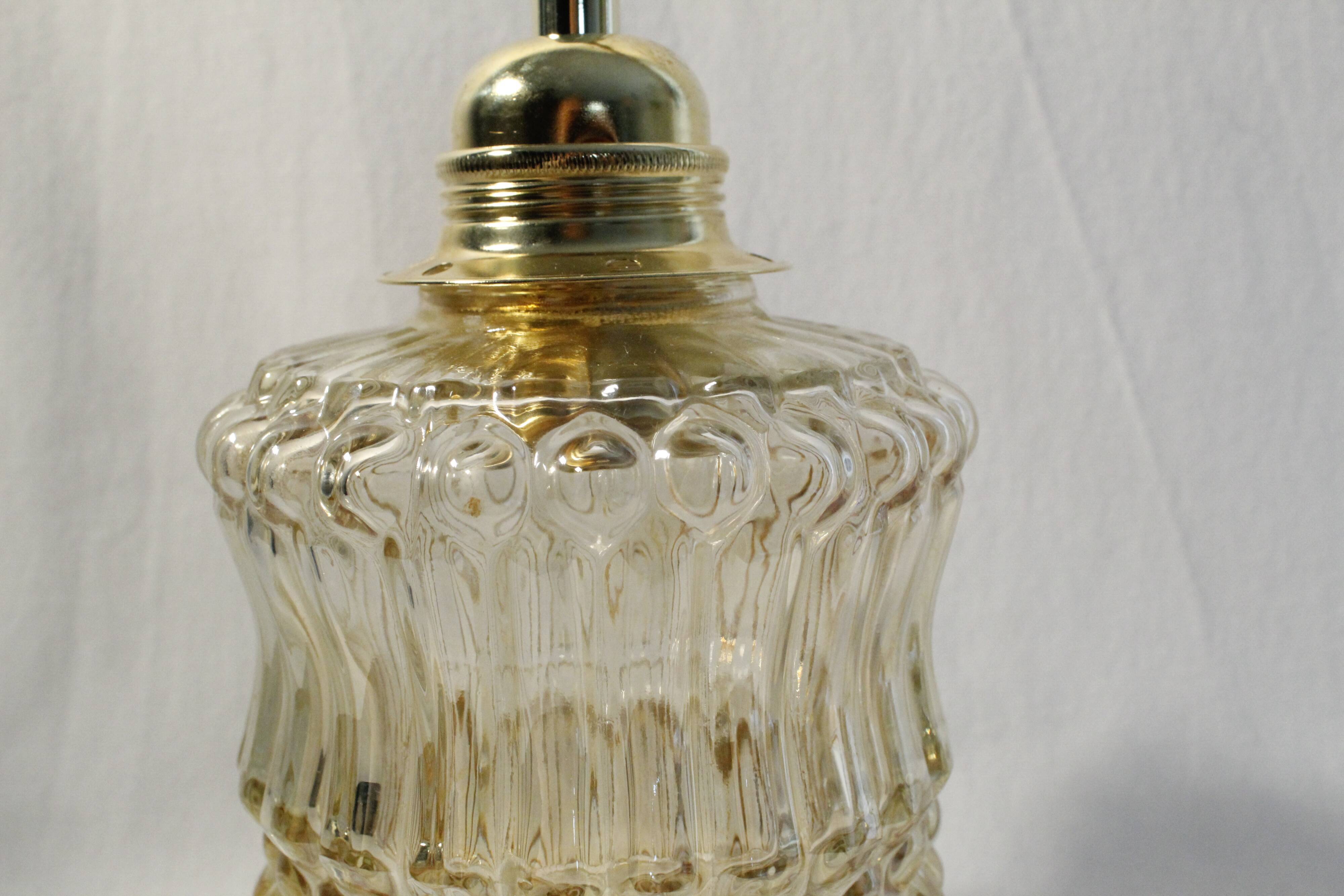 Vintage amber glass sweeper