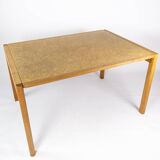 Table à manger en chêne et liège de design danois des années 1970