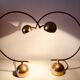 Pair of vintage German bow lamps 60s/70s