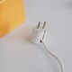 Pied de lampe single pop yellow ceramic