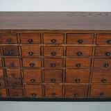 Vintage dutch oak jewelers / watchmakers cabinet, circa 1930