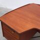 Freestanding 'Boomerang' desk in teak by Peter Løvig Nielsen, 1968