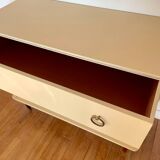 Vintage chest of drawers with compass feet