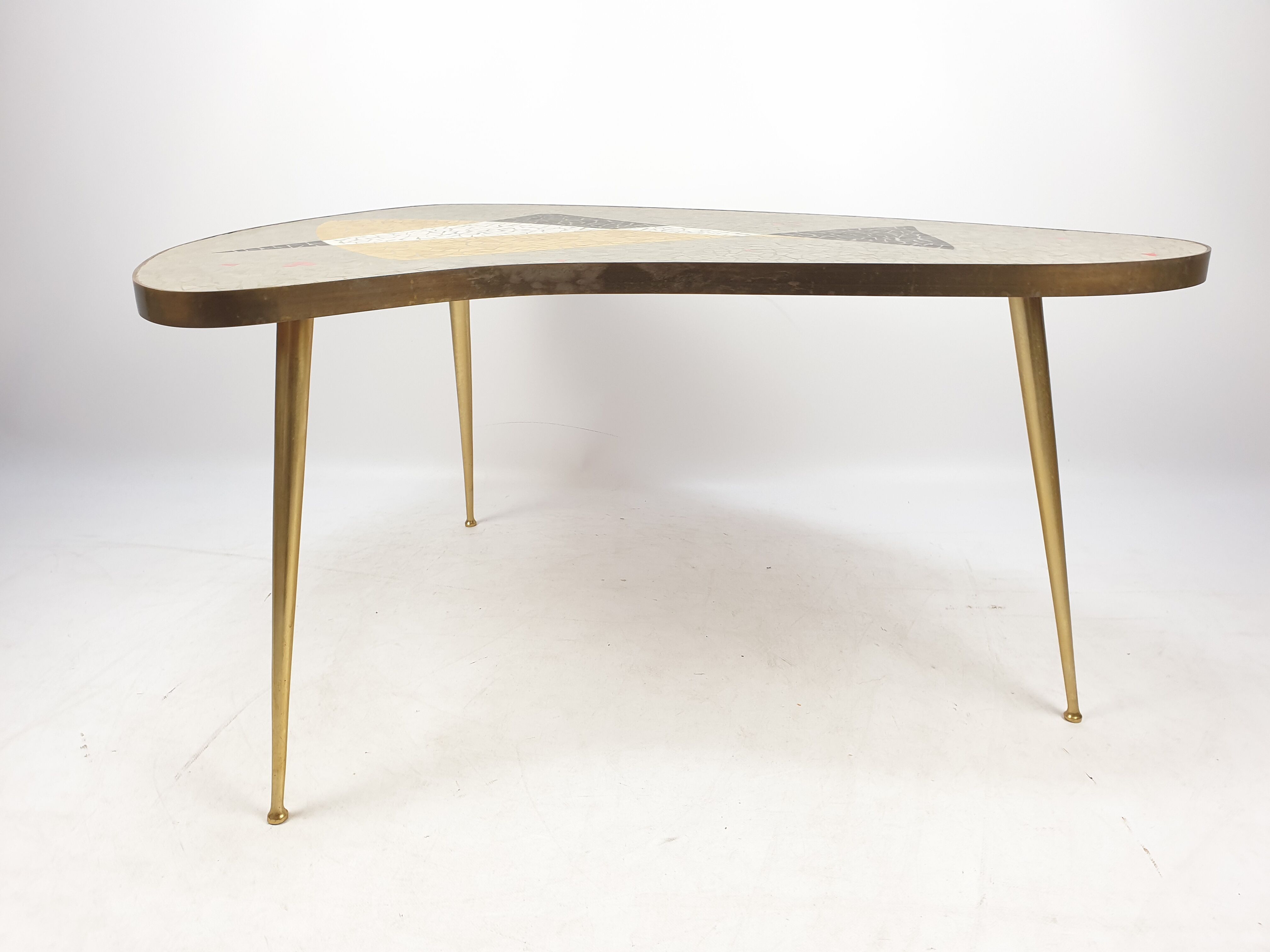 Mosaic coffee table by Berthold Müller, 1950s