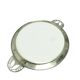 Art Nouveau tray, silver-plated brass, white porcelain, Austria, early 20th century