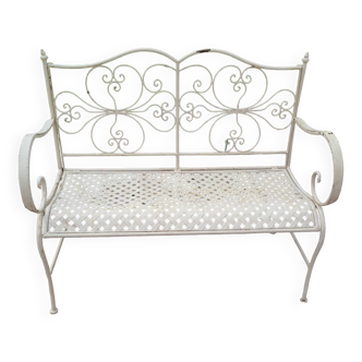 Banc de jardin fer forgé