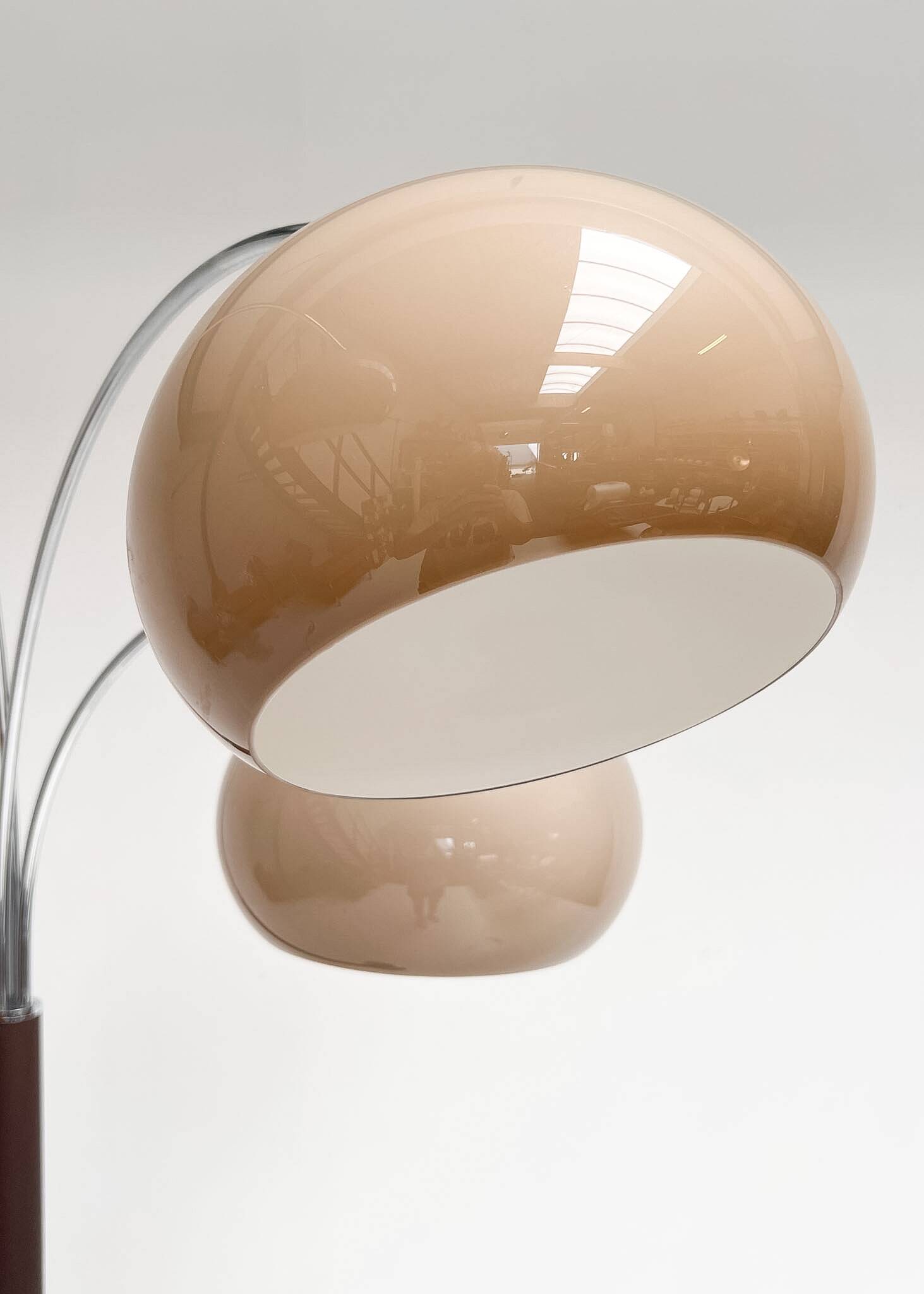Space Age arc lamp by Dijkstra Lampen, 1970s