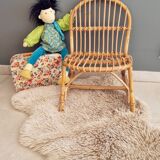 Children's armchair bamboo wicker
