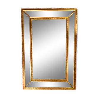 Miroir à parcloses italien XXe 60cm x40cm