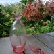 Pink glass liquor decanter