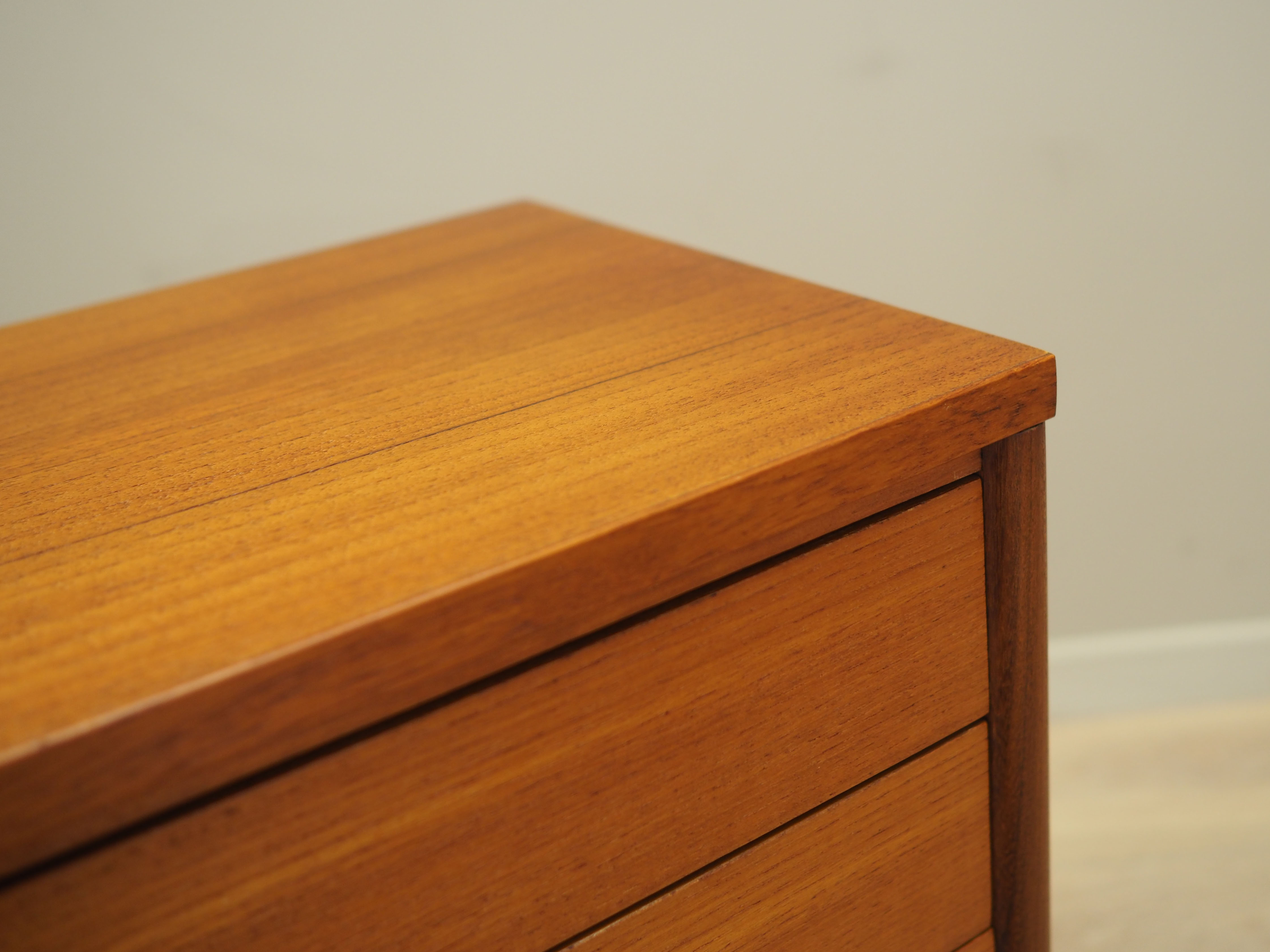 Teak chest of drawers, Danish design, 1970s, production: Denmark
