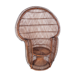 French King Sized Emmanuelle Peacock Chair, 1960s