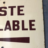 Enamelled plaque bike path