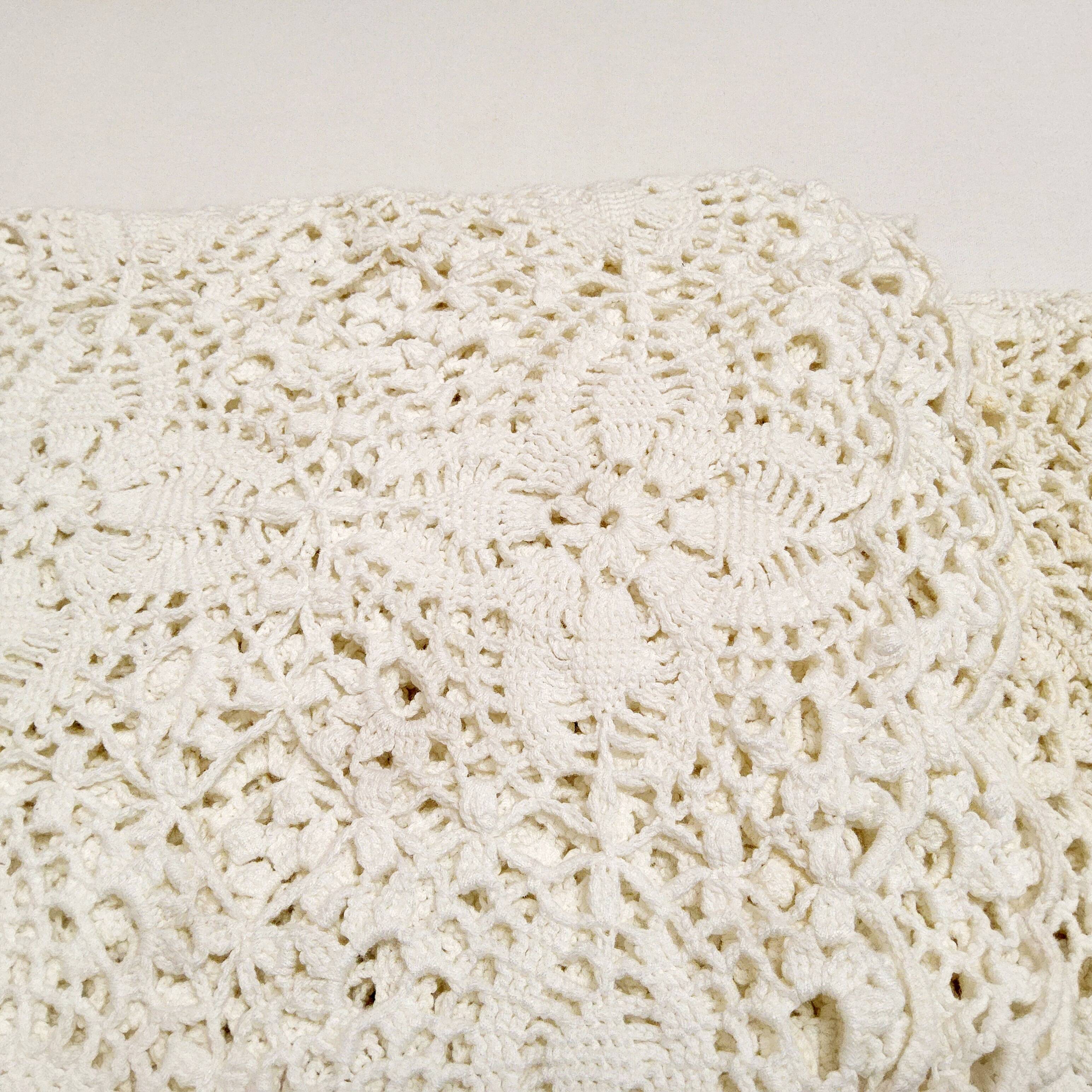 Crochet bedspread