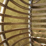 Armchair in rattan and scoubidou