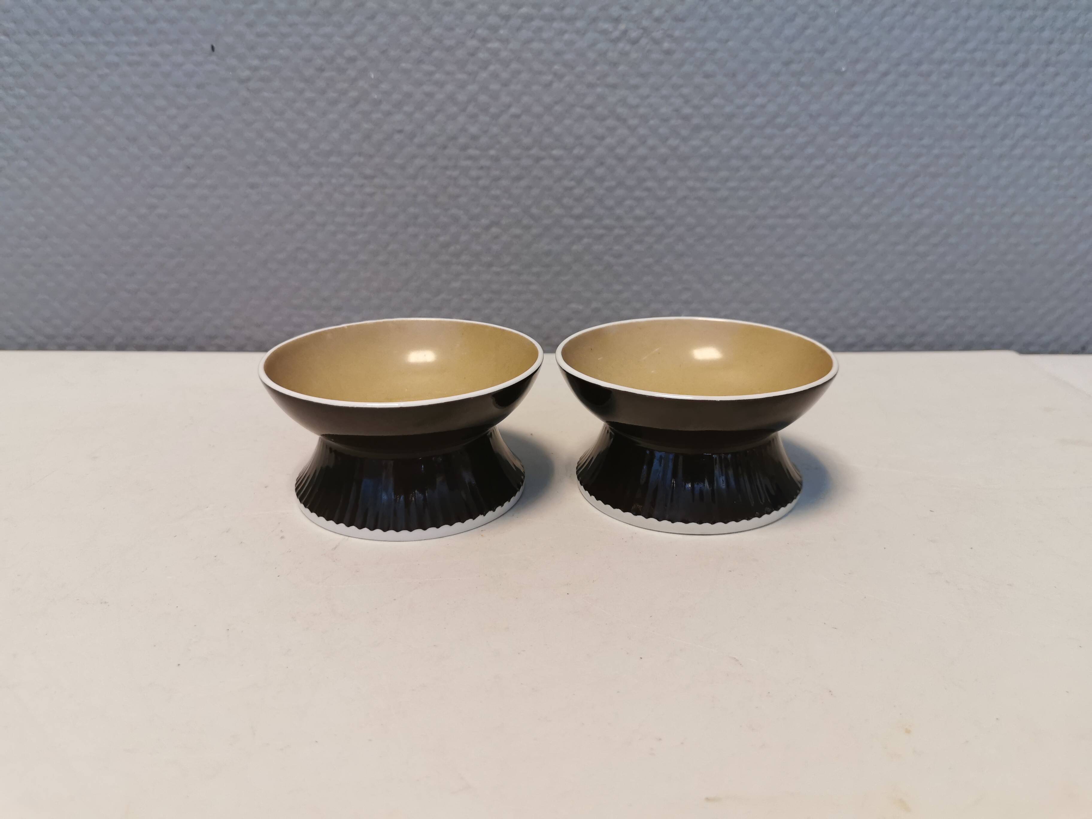 Candle holders produced by Danish B&G 1948-1952 and painted by Ida Bærenholt