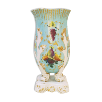 Porcelain vase of Paris gilding and fruit Napoleon III