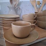 Vintage village stoneware mugs