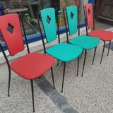 Set of 4 iron chairs