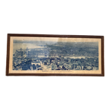 Photograph of Marseille 1950 - panoramic Mediterranean port and city printed by G. Arnaud - antique print