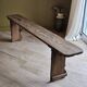Antique folding farmhouse bench in solid wood | Gabin
