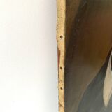 Portrait of a man in oil on canvas 19th century, old painting 1843 signed