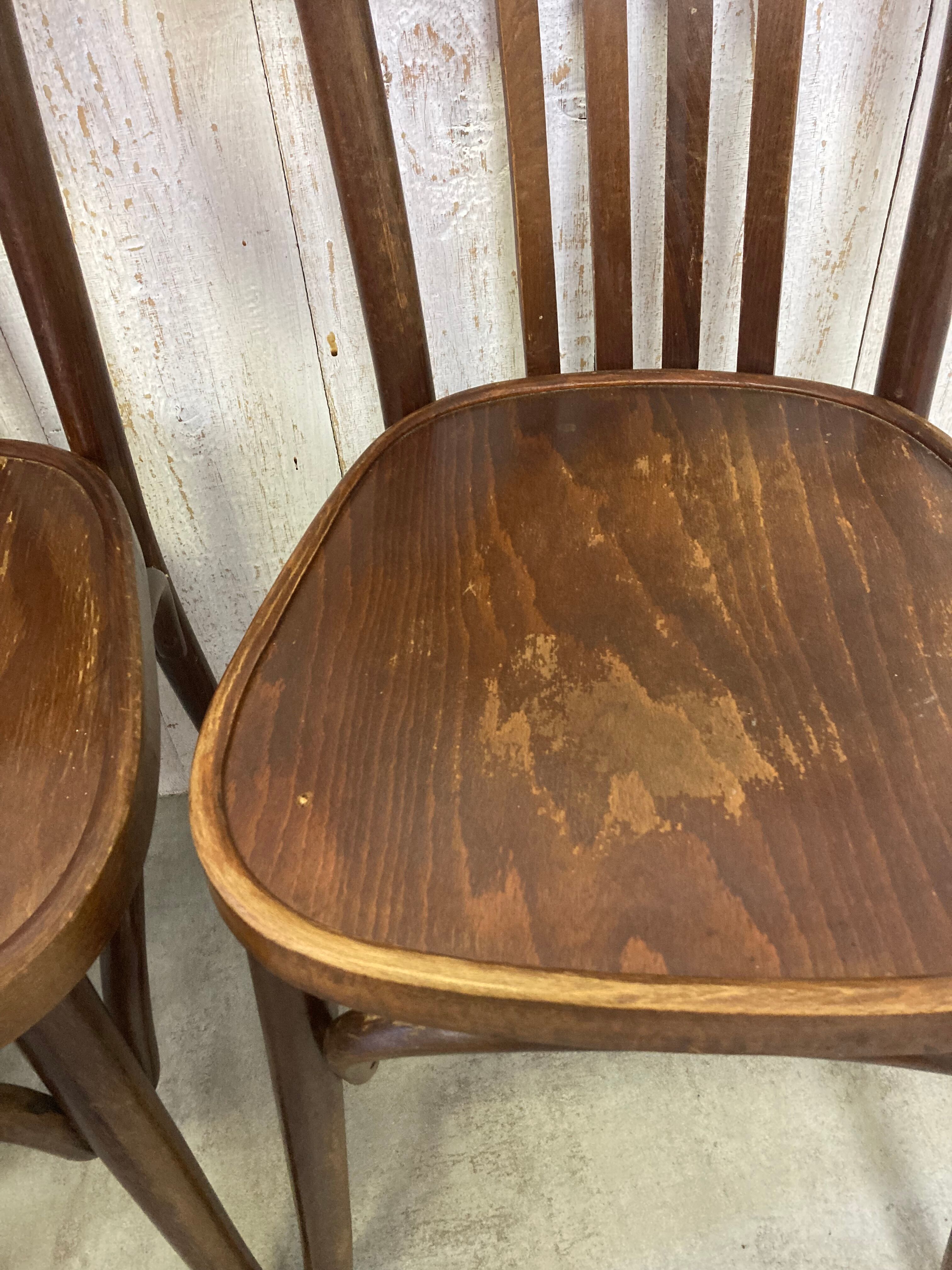 Série de 6 chaises bistrot