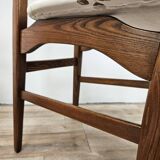 70s teak dining room chairs Scandinavian design