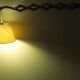 Large concertina wall light in teak by Eric Hansen / Le Klint, Denmark 1960