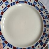 2 Vincennes earthenware dinner plates, Paris