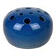 Round vase for flower arrangement, ceramic, blue