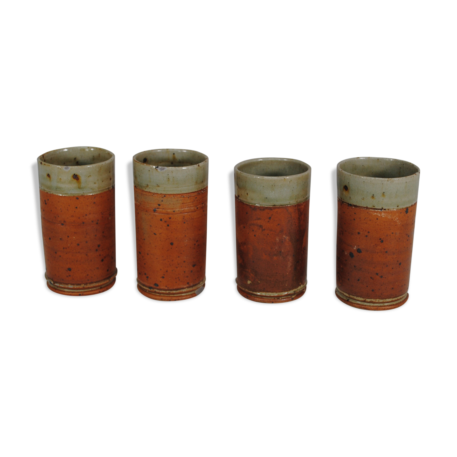 Set de 4 gobelets en grés Rémi Bohnert 1970