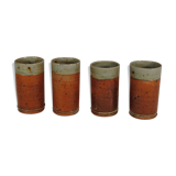 Set of 4 stoneware tumblers Rémi Bohnert 1970