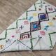 Handmade wool Berber rug 242 X 138 CM