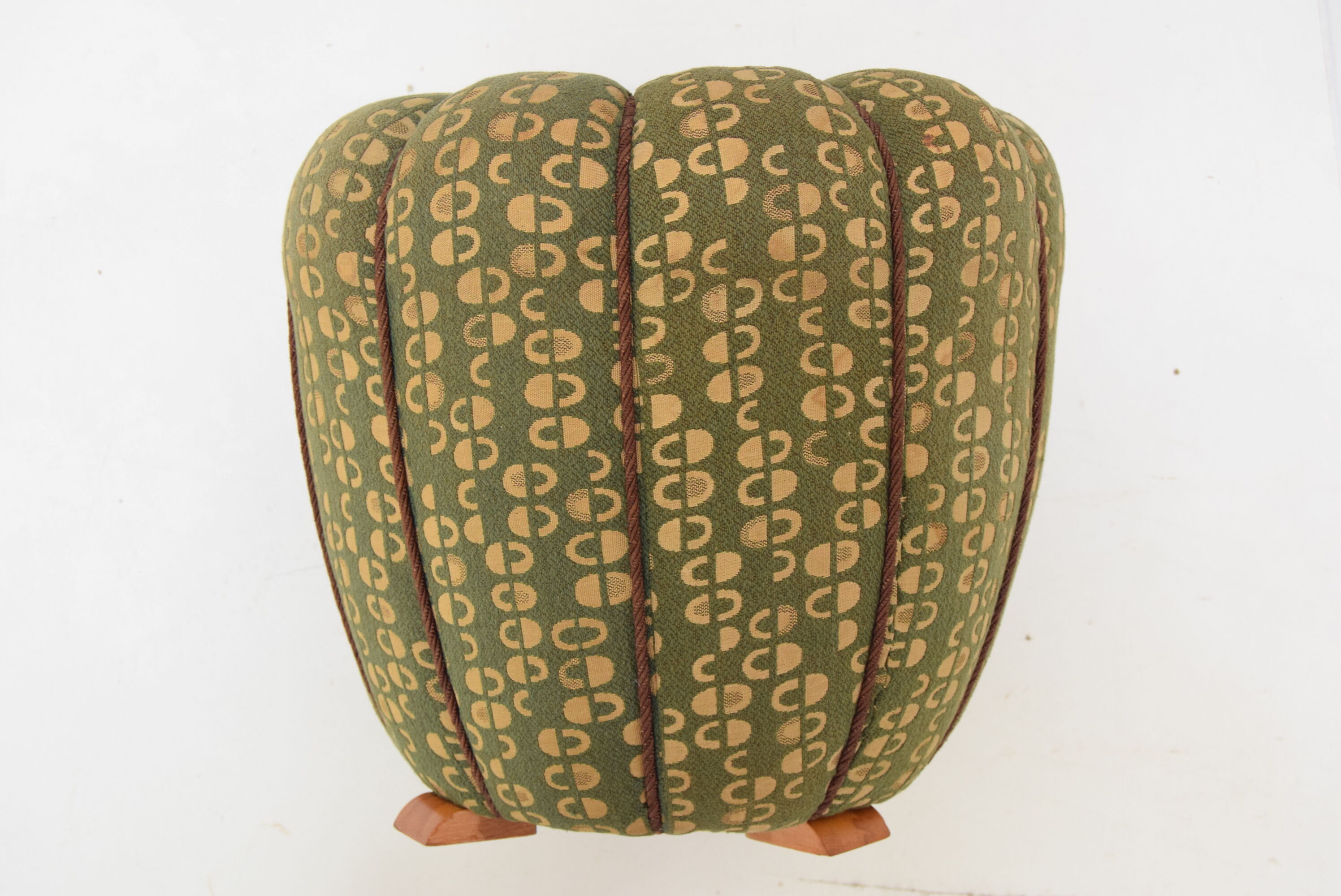 Mid-century stool designed by Jindrich Halabala,1950's.