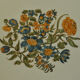 Flat ewer basin earthenware Moustiers Sud France 18th century flower solanée